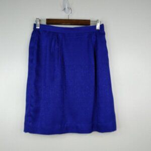 Adrianna Papell 100% Silk Blue Skirt Size 12